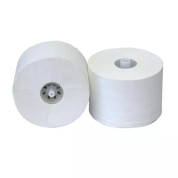 Toiletpapier 100m hoogwit met kleine dop 2-laags