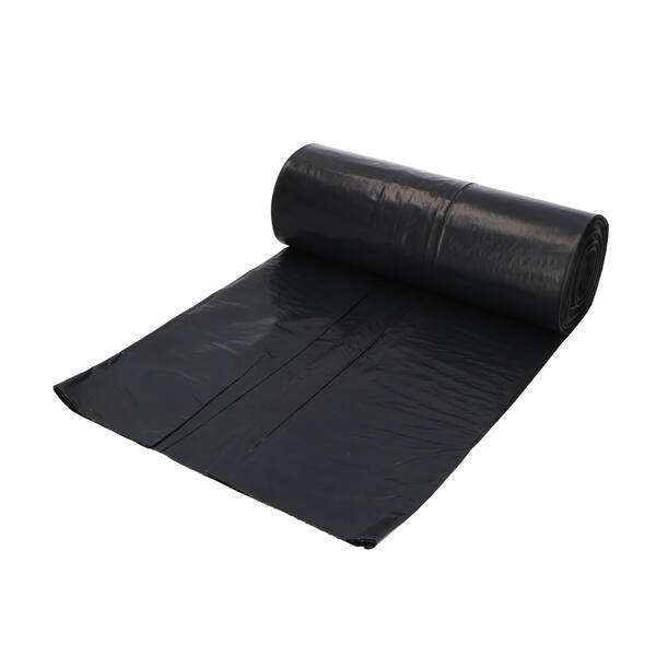 HDPE Afvalzakken rol 90 X 125cm T 25 zwart