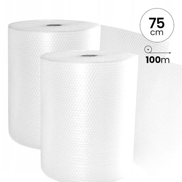 Luchtkussenfolie Ultra Light / S 75cm x 100mtr transparant