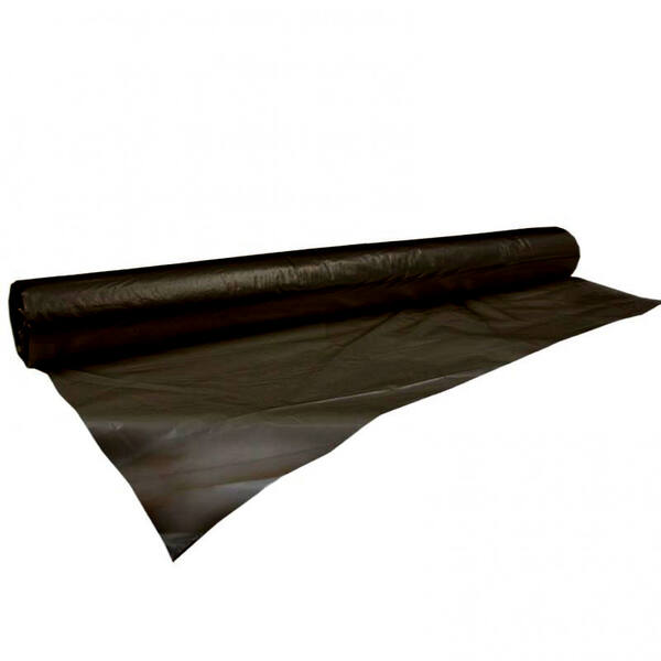 LDPE bouwfolie 6 X 50 meter T 100 zwart