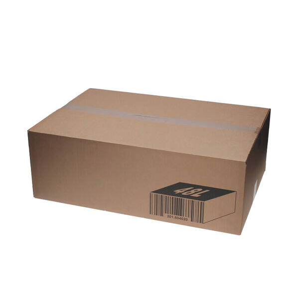 Amerikaanse vouwdoos FEFCO 0201 600x400x200mm bruin BE_11 bedrukt met barcode