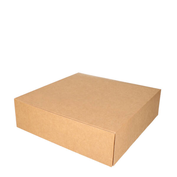 Gebaksdozen Patisserie kraft kleurig 340x340x100 mm