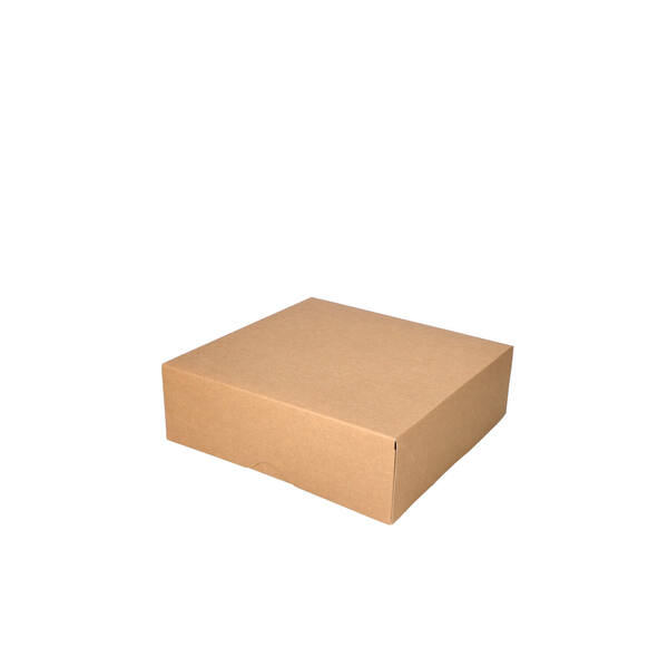 Gebaksdozen kraft 250x250x80 mm 6P neutraal