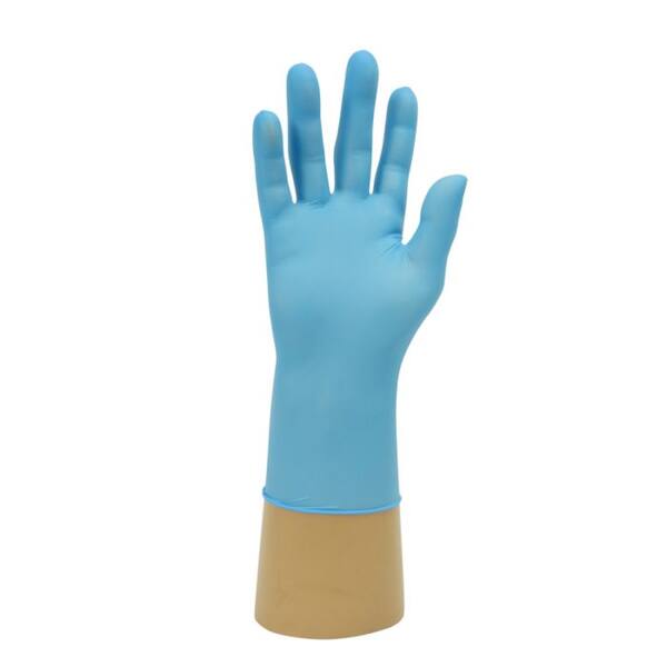 Onderzoekshandschoenen ongepoederd nitril blauw maat XL
