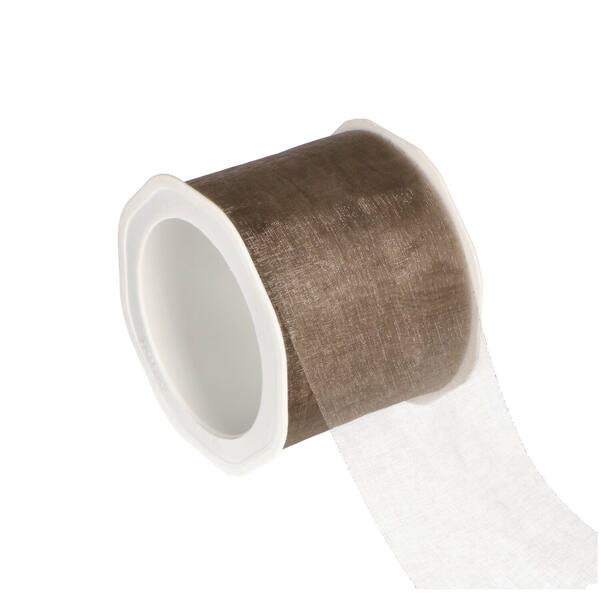 Lint voile grijs 70 mm x25 m