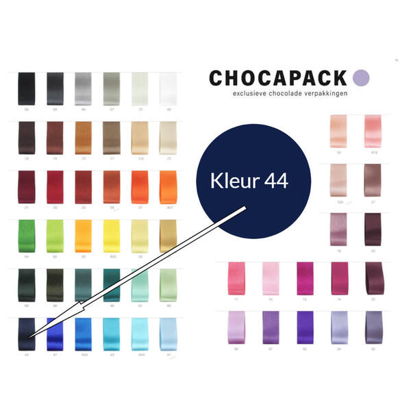 Lint Bel satin nachtblauw 15 mm x 100 m