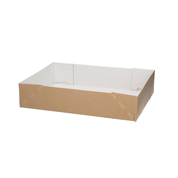 Paraatdozen bodem kraft wit/bruin 700 gram 390 x 290 x 167mm