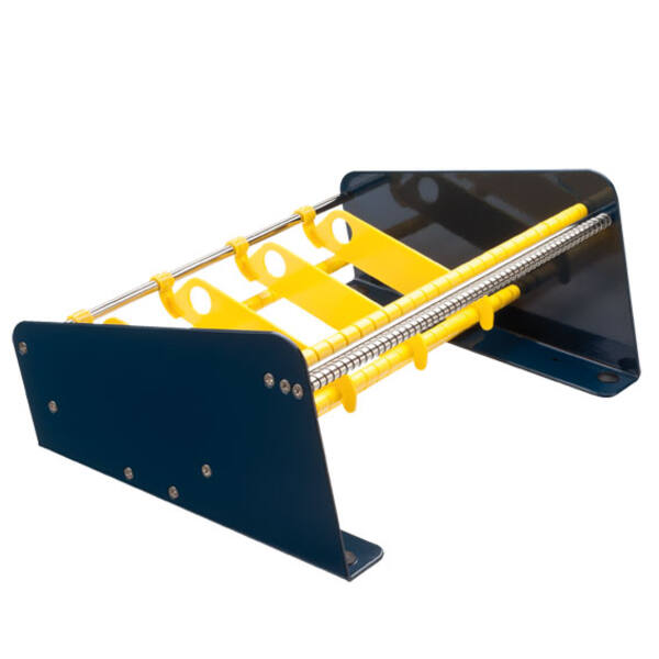 Metalen labeldispenser 304,8 mm 5-vaks blauw