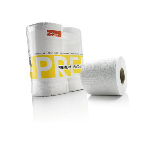 Satino Premium Toiletpapier 2-Lgs extra wit 4x200 vel 12x4 rollen