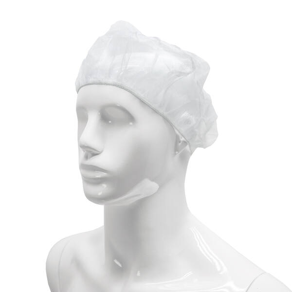 Haarnet PP Non woven baretten 53cm plat wit