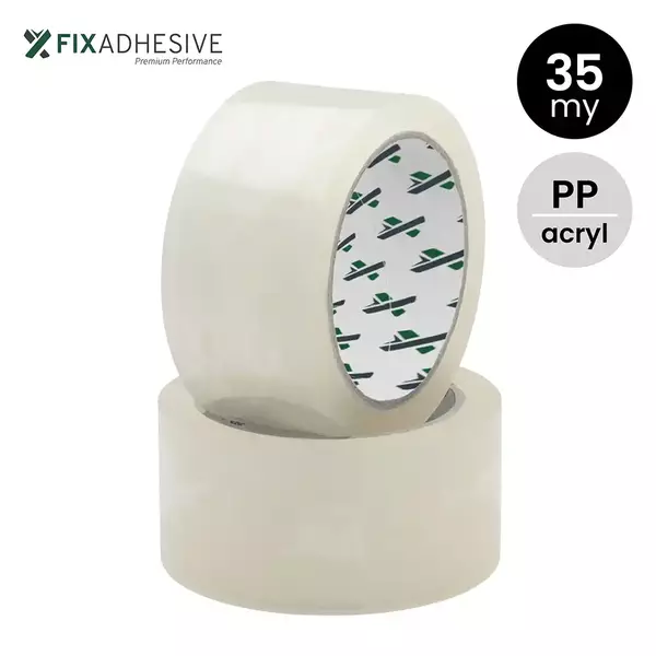 FIX1000 - PP acryl tape 35my 48/66 transparant