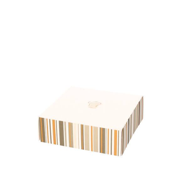 Gebaksdozen BARKOO (4P clic-clac) GC2 300grs. 150x150x50mm CMYK+vernis