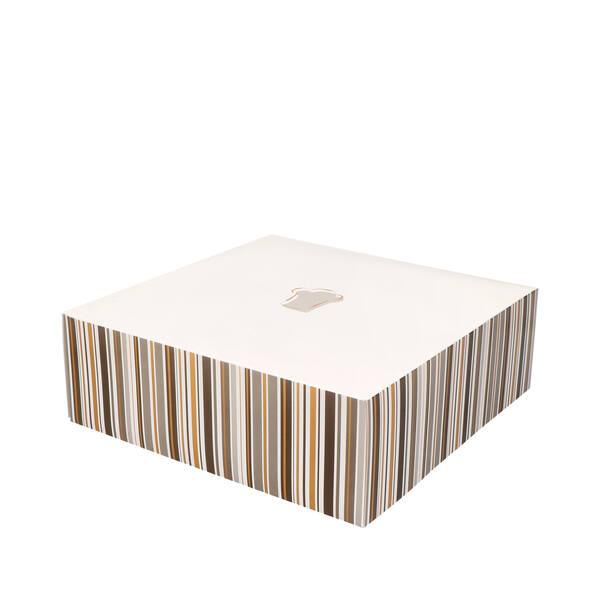Gebaksdozen BARKOO (4P clic-clac) GC2 350grs. 300x300x100mm CMYK+vernis