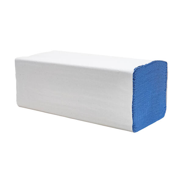 Handdoekjes z-vouw 1-laags blauw 23x25 cm (THY-1917PL)