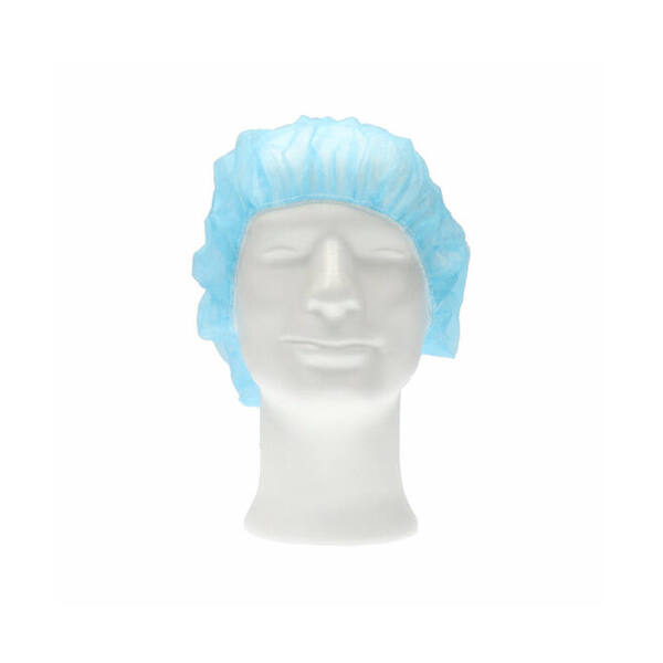 Haarnet baret PP non woven blauw 53 cm