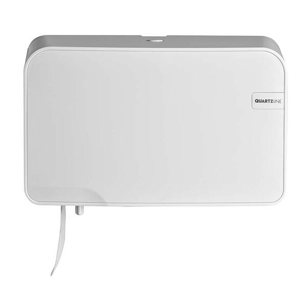 Duo Toiletrolhouder compact rol/traditioneel White Quartz 218x330x145 mm
