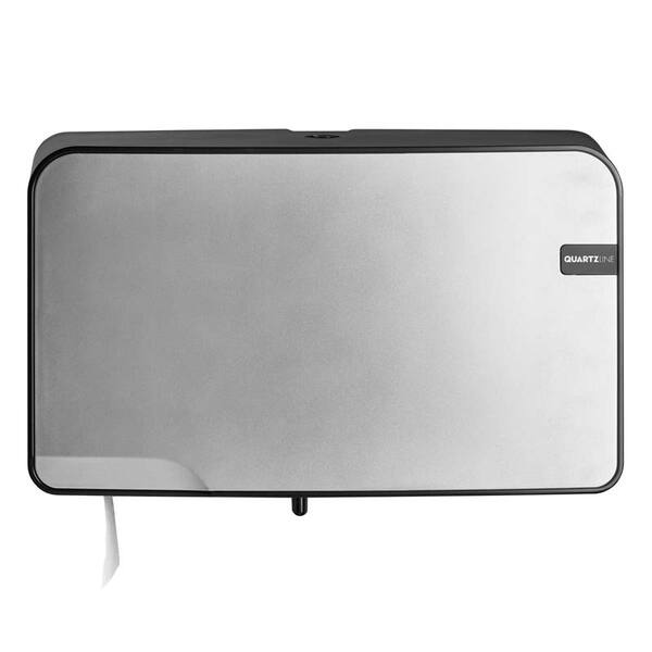 Toiletrolhouder mini duo jumbo Silver Quartz 247x407x145 mm