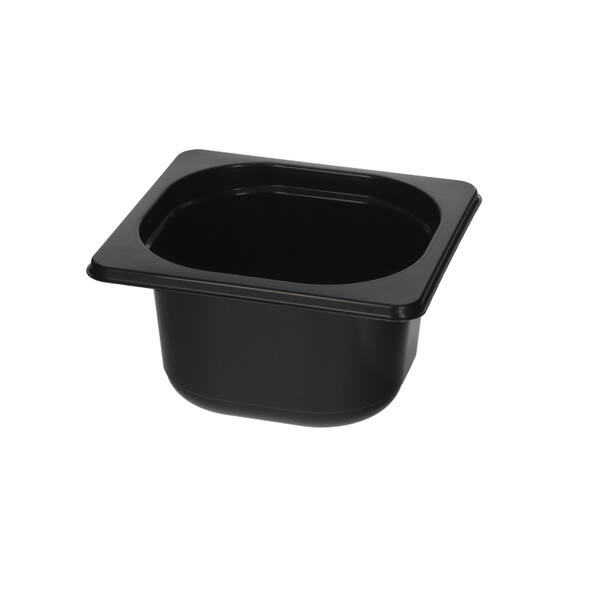 Gastronorm schaal PP 1/6 GN 96 zwart 170x160x96 mm