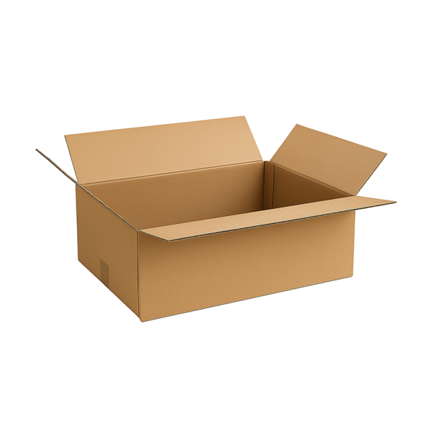 Amerikaanse vouwdozen Fefco 0201 590x390x185 mm BE bruin kraft