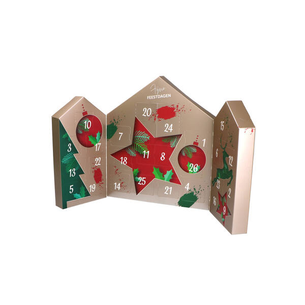 Adventkalender 'Deep warm Christmas' 277x320x35/70 mm