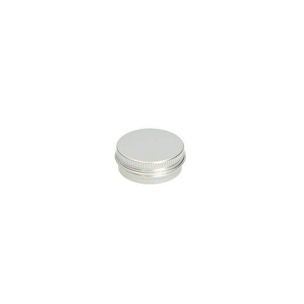 Blik aluminium rond met schroefdeksel en EPE liner (±15 ml) ø 42x17,5 mm