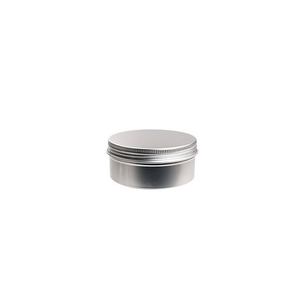Blik aluminium rond met schroefdeksel en EPE liner (±60 ml) ø 68x25 mm