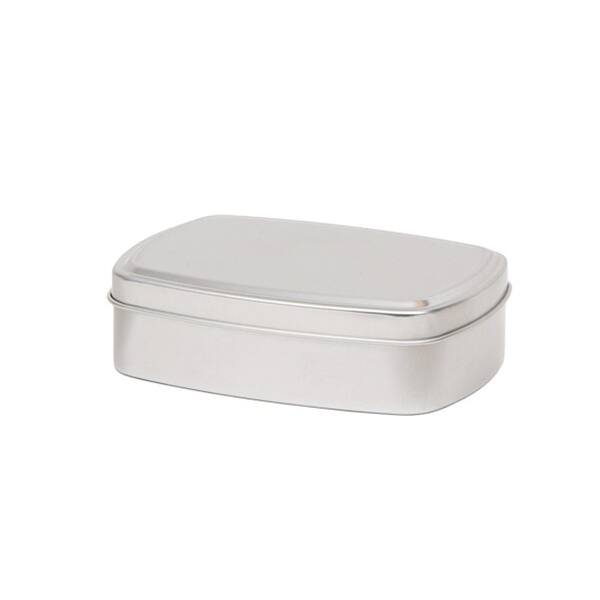 Blik aluminium rechthoekig met overschuifdeksel 96x70x28 mm