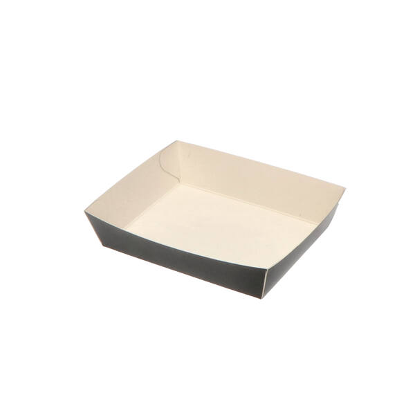 Bakjes conisch zwart buiten/wit binnenzijde 115x95x30 mm 4P