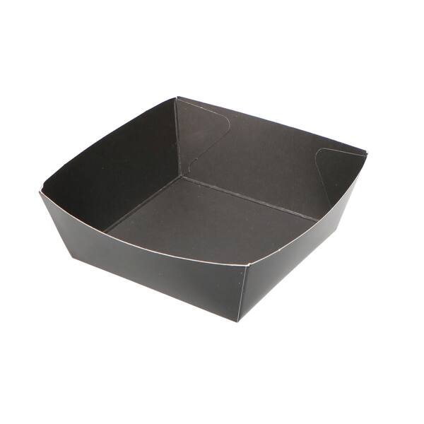 Bakjes conisch zwart/zwart bodem maat 90x90x40 mm