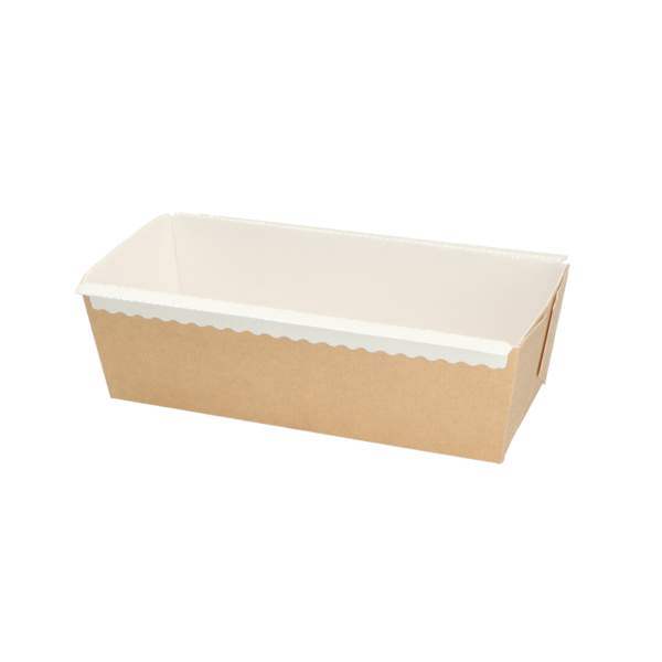 Bakvormen  versterkt 244 gram bruin/wit 210x90x70 mm 4P