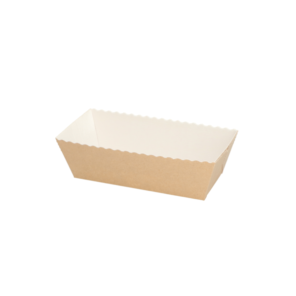 Bakvormen 244 gram bruin/wit 160x70x55 mm 4P