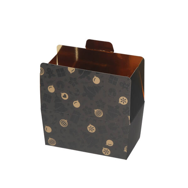 Ballotins 375 gram 'Black gold' met klepsluiting en goudkarton 125x73x65 mm