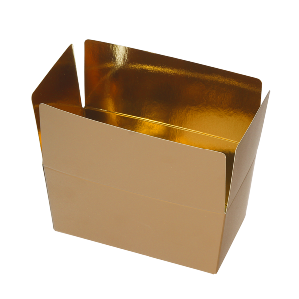Ballotins 150 gram 'Brons' met klepsluiting en goudkarton 89,5x59,97x55 mm