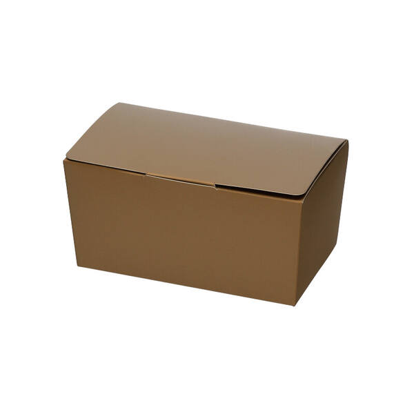 Ballotins 375 gram 'Brons' met klepsluiting en goudkarton 124,95x72,74x61,99 mm