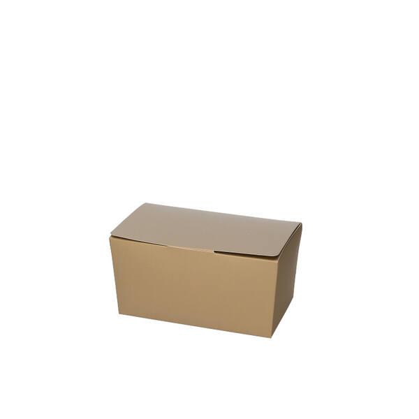 Ballotins 500 gram 'Brons' met klepsluiting en goudkarton 132x75,83x70 mm