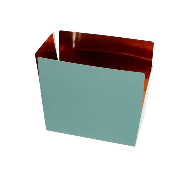 Ballotins 150 gram 'Eucalyptus' met klepsluiting en goudkarton 89,5x59,97x55 mm