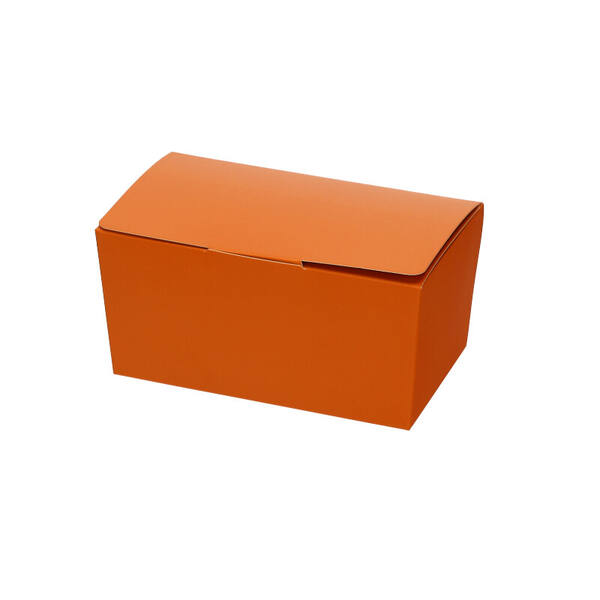 Ballotins 250 gram 'Oranje' met klepsluiting en goudkarton 112,49x61,78x55 mm