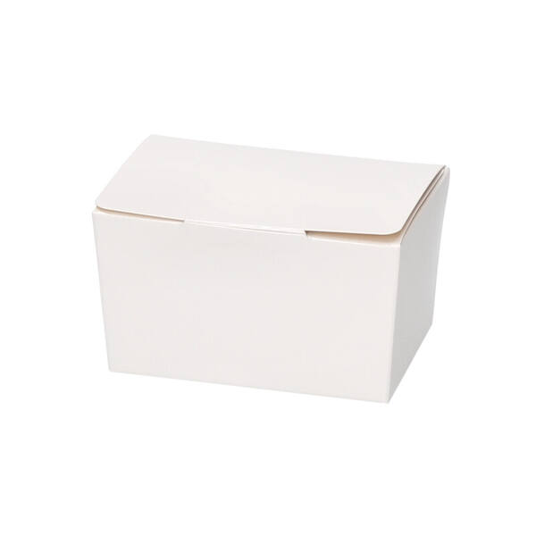 Ballotins 150 gram 'Wit' met klepsluiting en goudkarton 89,5x59,97x55 mm