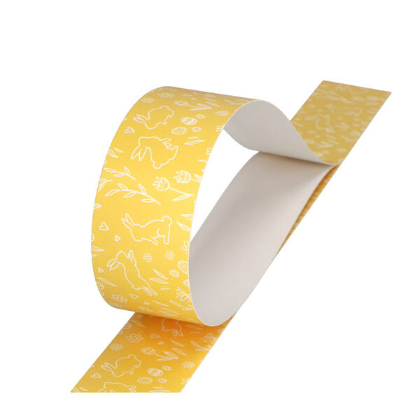 Banderollen met plakstrip dessin 'Tulip & Eggs' 500x40 mm