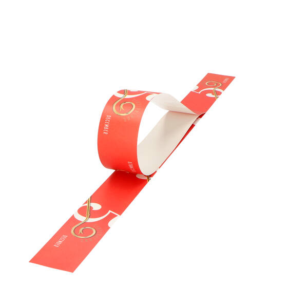 Banderollen dessin 'Staf 5 red' 500x40 mm met plakstrip