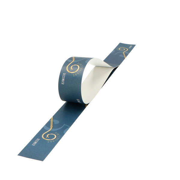 Banderollen dessin 'Staf 5 blue' 500x40 mm met plakstrip
