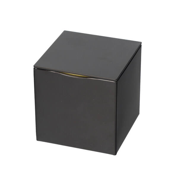 Blik vierkant 'De Luxe' met indrukdeksel 100x100x100 mm