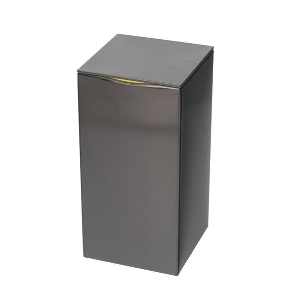 Blik vierkant 'De Luxe' met indrukdeksel 100x100x200 mm