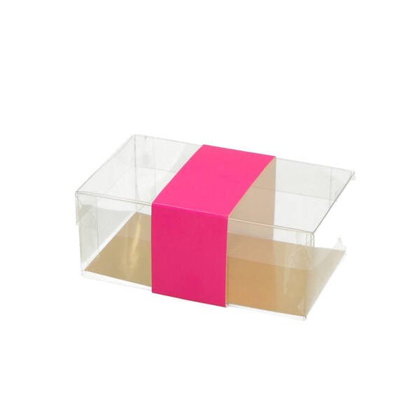 Banderol 250 gram met inschuifsluiting fuchsia 40x280 mm
