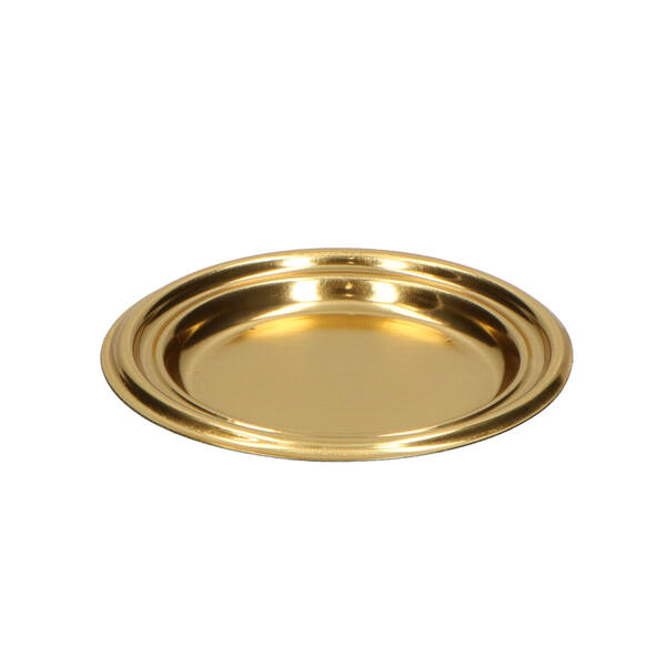Gebakonderleggers 'luxe' glanzend goud/zwart ø 86 mm