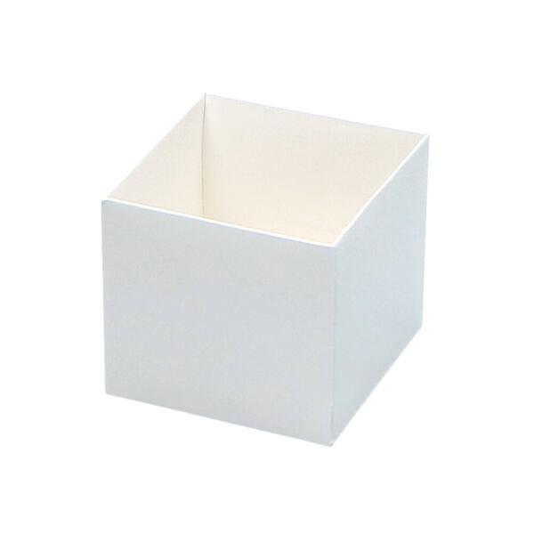 CubeBox® bodem 250 gram wit met goudkarton bodem 80x80x75 mm