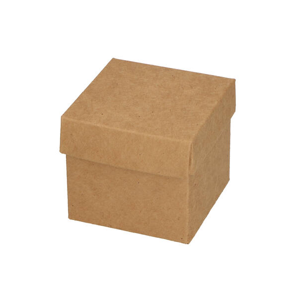 CubeBox® kraft met deksel, goudkarton binnenzijde (diverse maten)