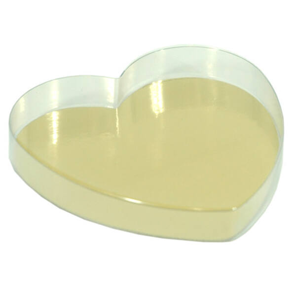 Mica hartendoosje transparant 135x130x21 mm