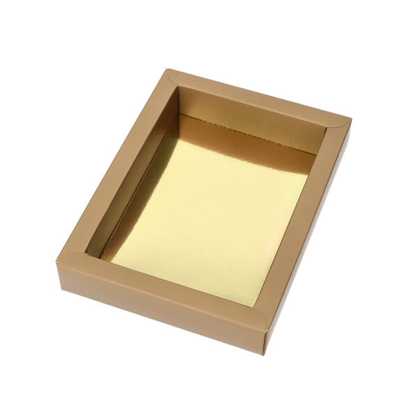 Chocoladeletterdozen GK7 bodem mat brons 177x122x33 mm