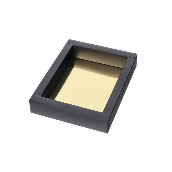 Chocoladeletterdozen GK4 bodem mat zwart 151x111x31 mm